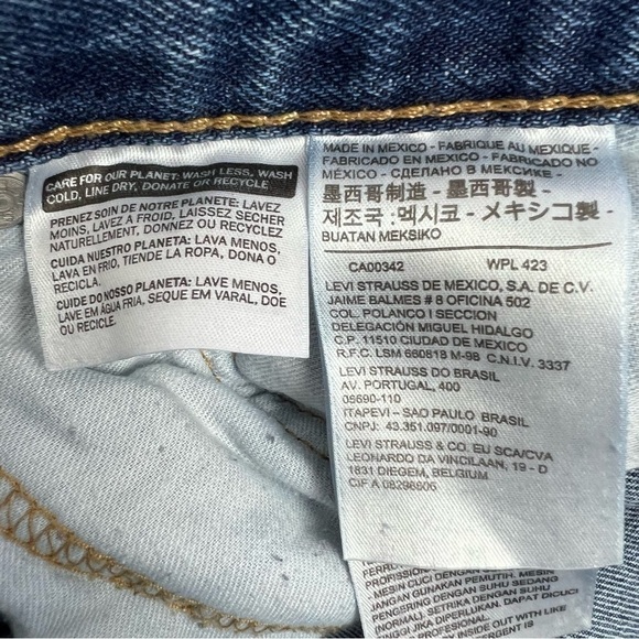 LEVI’S STRAUSS 505 Men’s Blue Jeans Sz W36”/L32” Pockets 100% Cotton - Picture 6 of 8